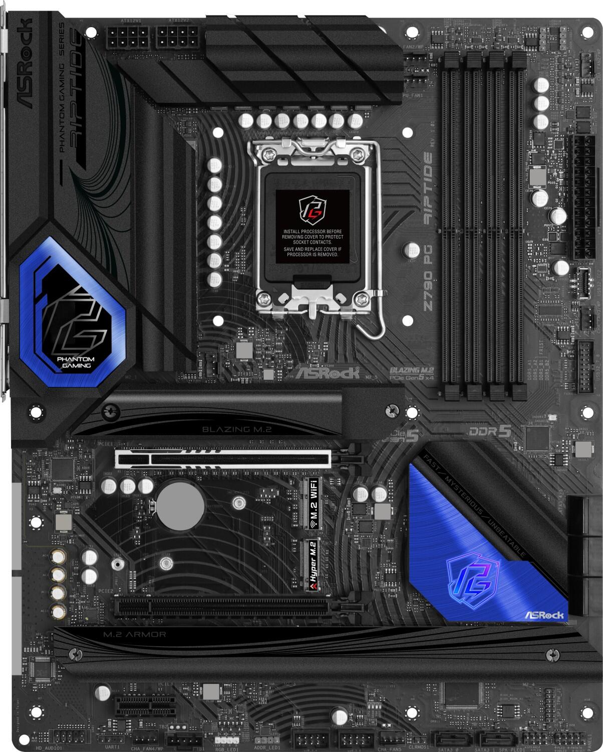 MB ASRock Intel 1700 Z790 PG RIPTIDE pamatplate, mātesplate