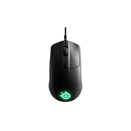 SteelSeries Rival 3 Gaming Mouse, Wired, Black Datora pele