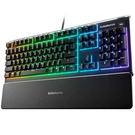 SteelSeries Apex 3 Gaming Keyboard, NOR Layout, Wired, Black klaviatūra