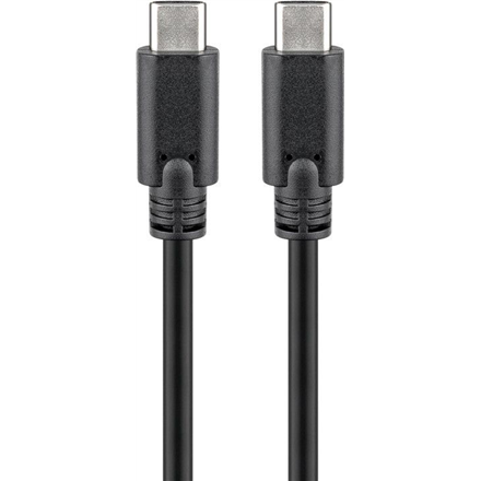 Goobay 38873 USB-C cable (USB 3.2 generation 2x2, 5A) Black USB kabelis