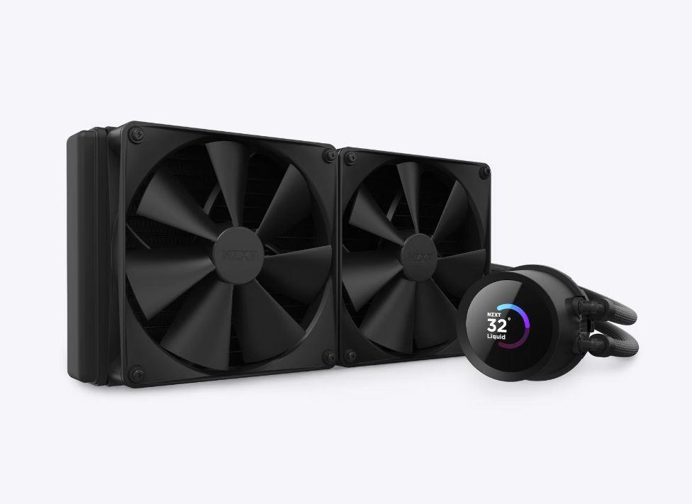 NZXT water cooling Kraken 280 LCD ventilators