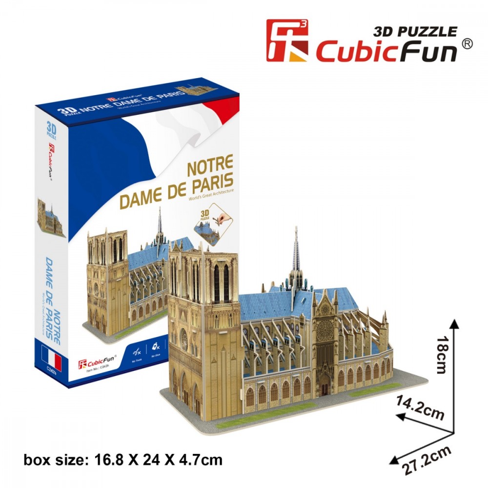 Puzzle 3D Notre Dame Cathedral 20242 (6944588202422) puzle, puzzle