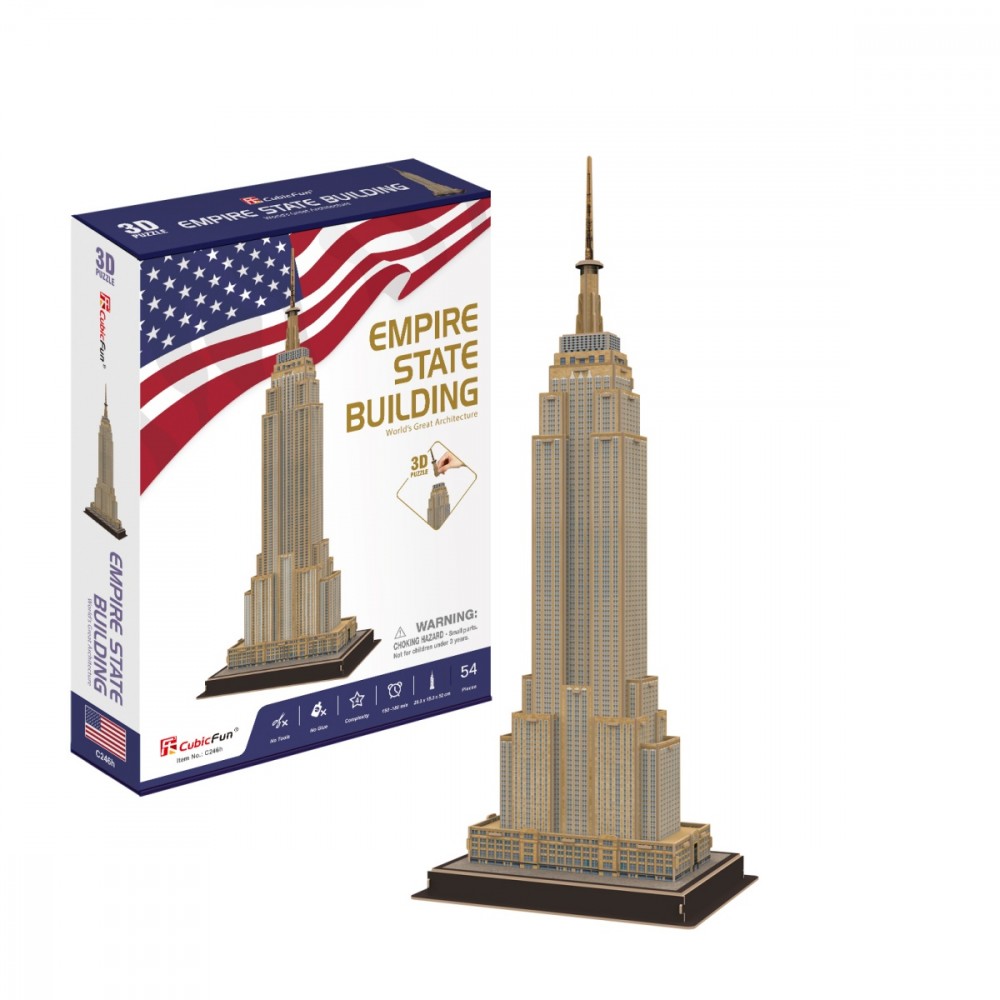 Puzzle 3D Empire State Building 54 pcs 306-20246 (6944588202460) puzle, puzzle