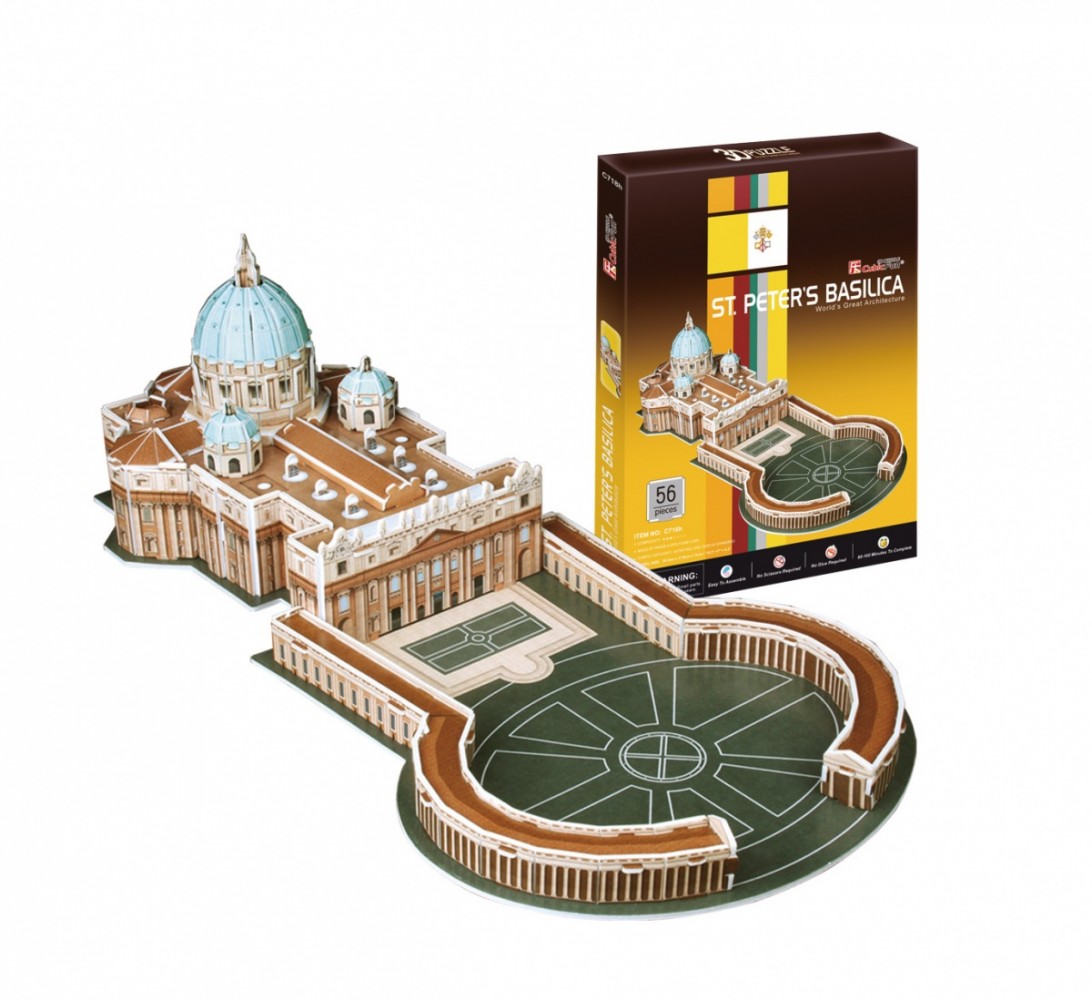 Puzzle 3D Basilica of St. Peter 306-20244/20718 (6944588202446) puzle, puzzle