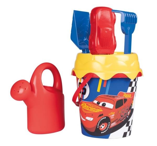 Bucket with accessories 17 cm Cars Rotaļu mājas un slidkalniņi