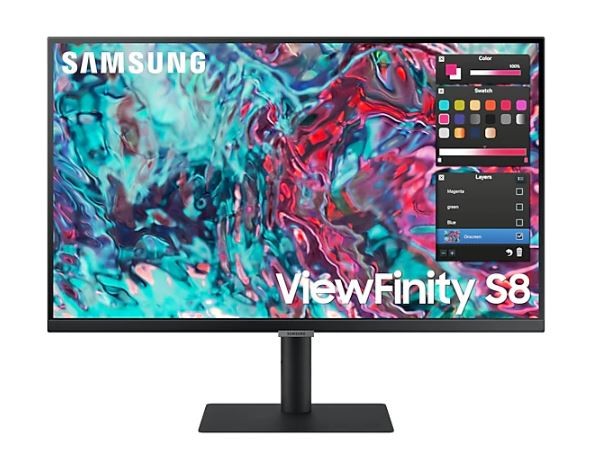 Samsung ViewFinity S80TB 68.6 cm (27") 3840 x 2160 pixels 4K Ultra HD LED Black 8806094522631 monitors