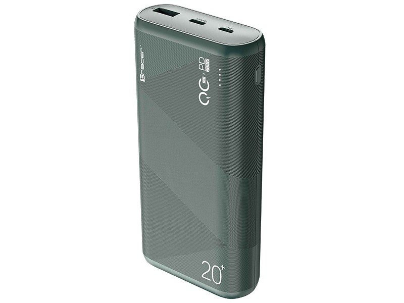 Powerbank Kori 20000mAh QC3.0-PD20W GR zielony Mobilais Telefons