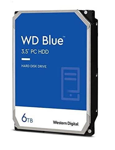 WD Blue 6TB SATA 3.5in PC 6 Gb/s HDD cietais disks