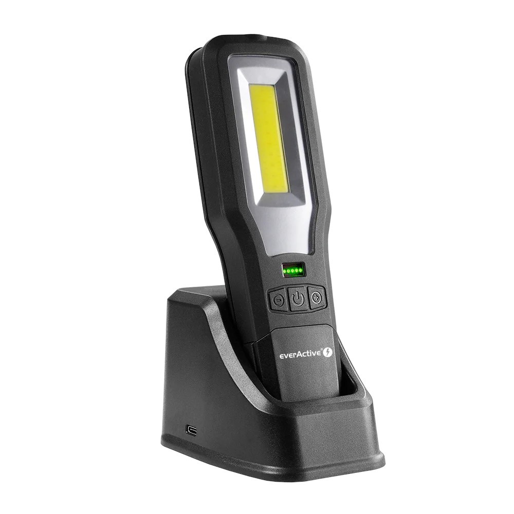 Rechargeable everActive WL-600R LED workshop torch kabatas lukturis