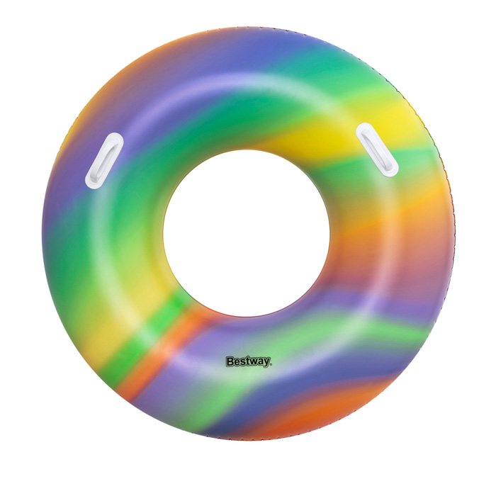 Peldamriks d119cm Bestway Rainbow Swim Tube 36352 6941607325247 (6941607325247)