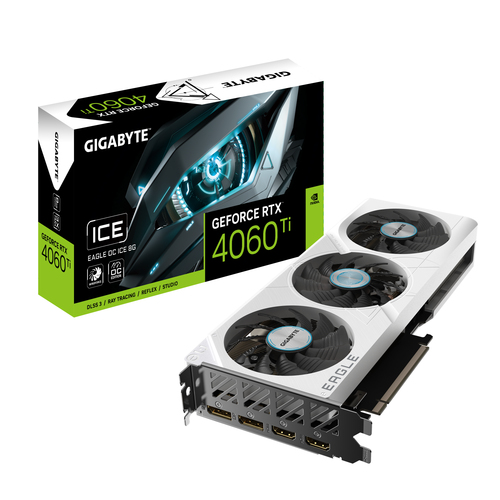 Gigabyte GeForce RTX 4060 Ti EAGLE OC ICE 8G - graphics card - GeForce RTX 4060 Ti - 8 GB video karte