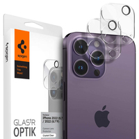 Spigen Optik.Tr Camera iPhone 14 Pro/14 Pro Max/15 Pro/15 Pro Max Lens 2szt./2pcs czarny/black AGL05273 Mobilais Telefons