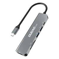 Dudao Alu 6-in-1 USB3.0 Fast Hub multi-functional Portatīvais dators