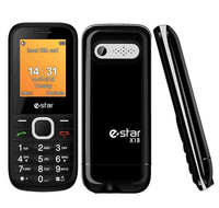 eSTAR X18 4.5 cm (1.77") 70 g Black, Silver Feature phone 5290018727555 Mobilais Telefons