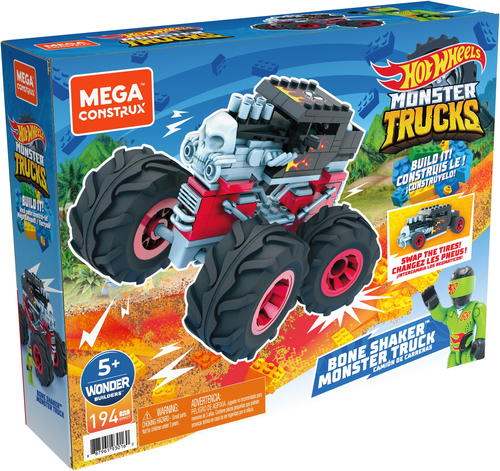 Mega Construx GVM27  - Hot Wheels Bone Shaker Monster Truck konstruktors