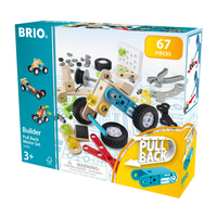 Brio Builder Set with Pull Back Motor 67 pcs. konstruktors