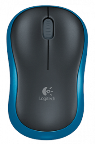 LOGITECH Wireless Mouse M185 Blue Datora pele