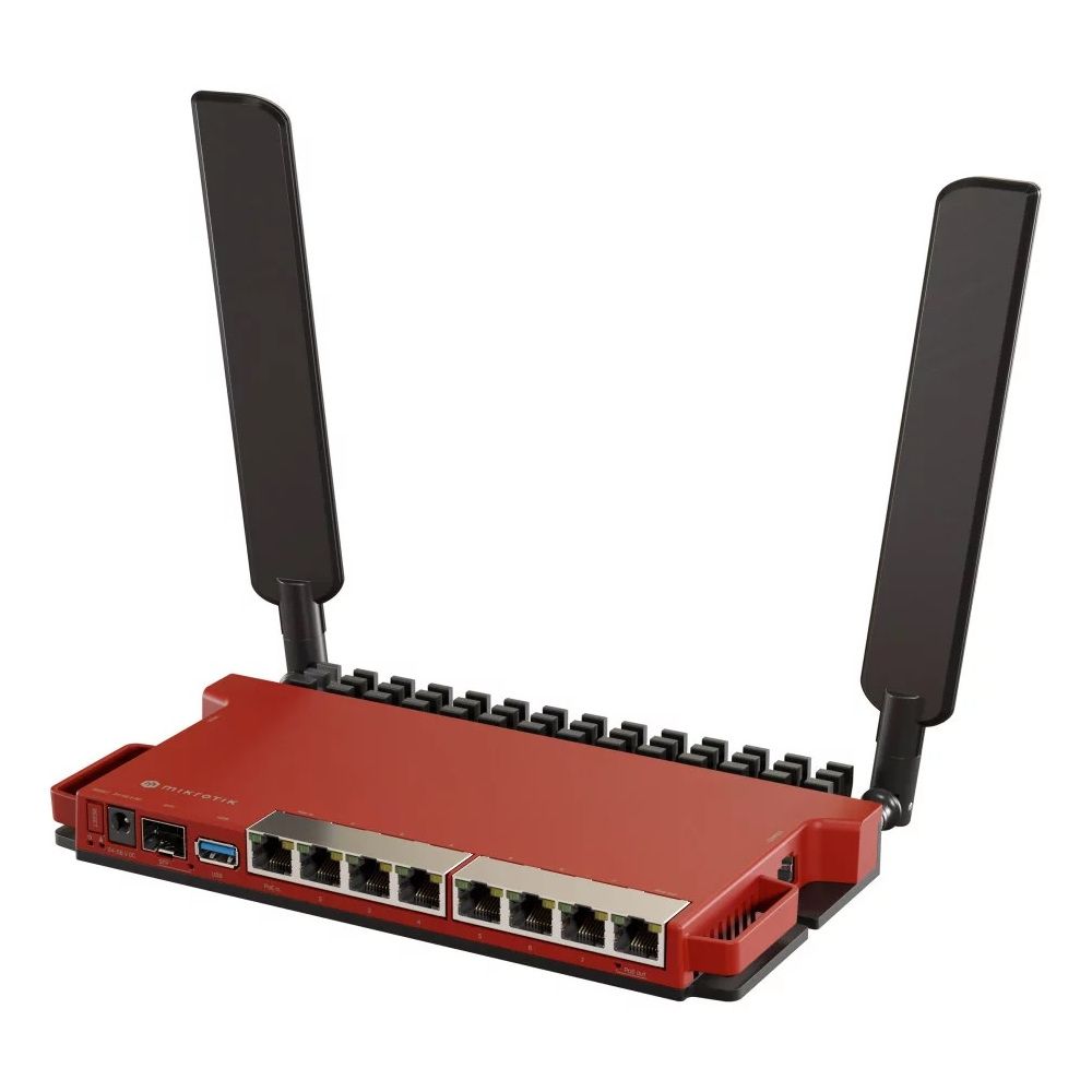 MikroTik Router  L009UiGS-2HaxD-IN 802.11ax, 10/100/1000 Mbit/s, Ethernet LAN (RJ-45) ports 8, Antenna type External, 1x USB 3.0 type A komutators