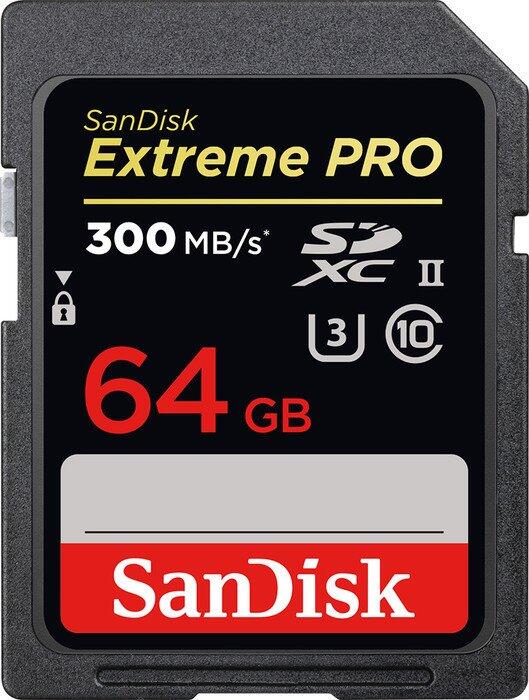 SanDisk Extreme PRO memory card 64 GB SDXC UHS-II Class 10 atmiņas karte