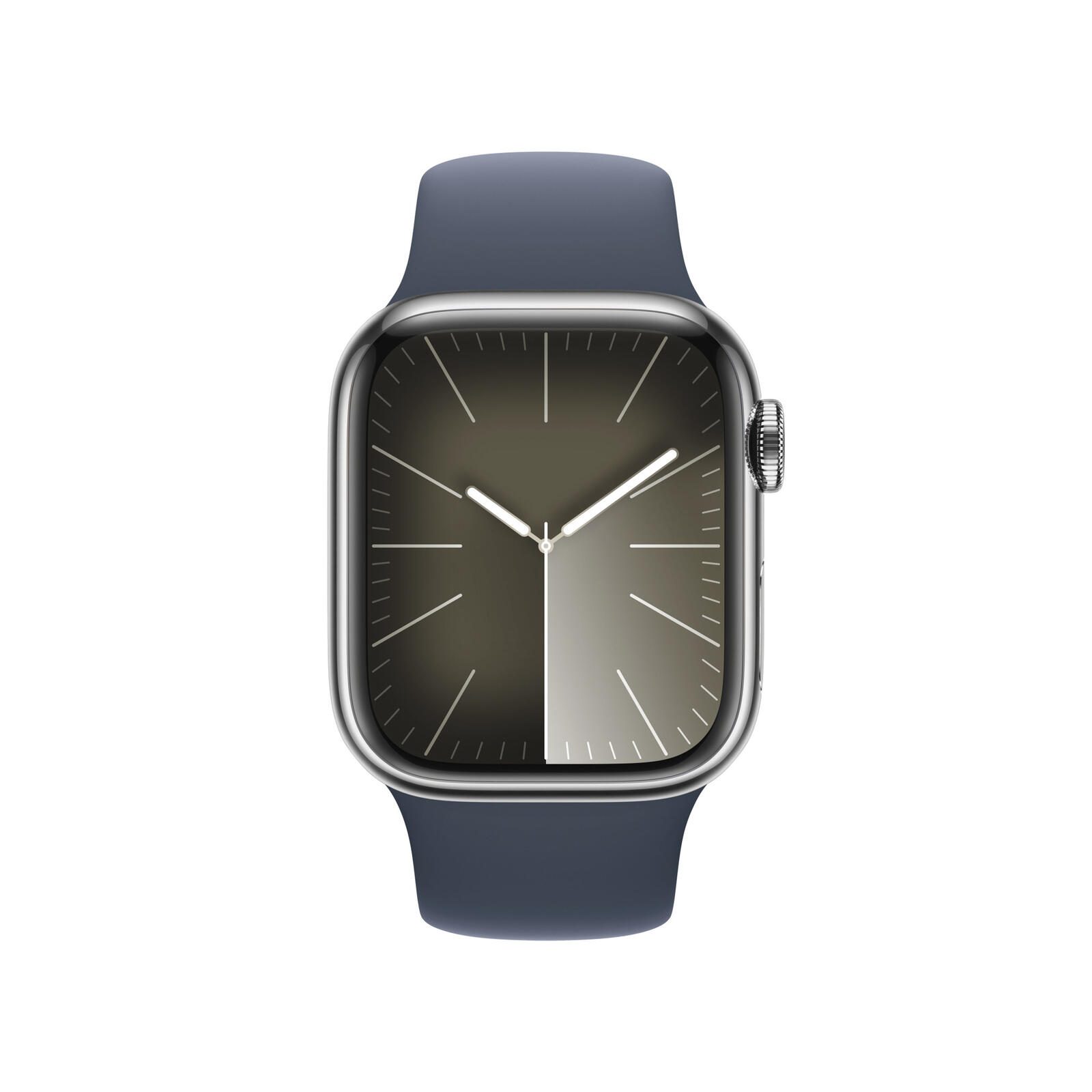 Apple Watch Series 9 Cellular Aluminium 45mm silber (Sportarmband sturmblau) M/L Viedais pulkstenis, smartwatch