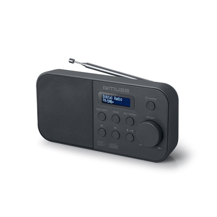 Muse Alarm function, M-109DB, Portable radio, Black radio, radiopulksteņi