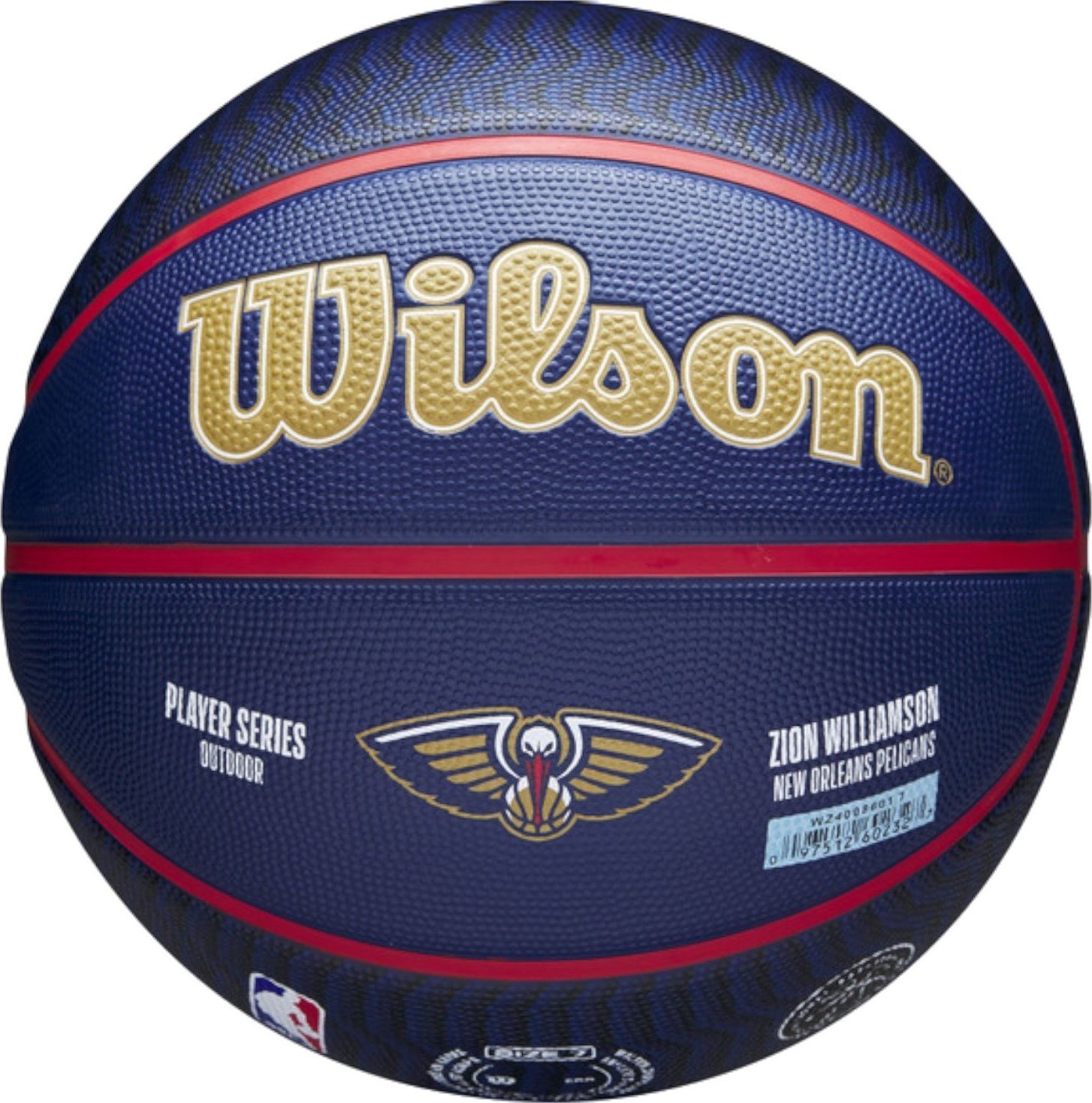 Wilson Wilson NBA Player Icon Zion Williamson Outdoor Ball WZ4008601XB7 Granatowe 7 WZ4008601XB7 (097512602327) bumba