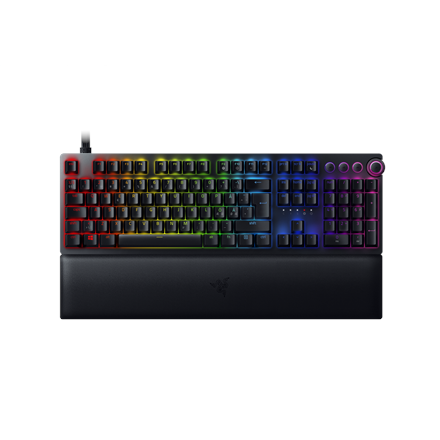 Razer Huntsman V2, Optical Gaming Keyboard, RGB LED light, Nordic, Black, Wired klaviatūra