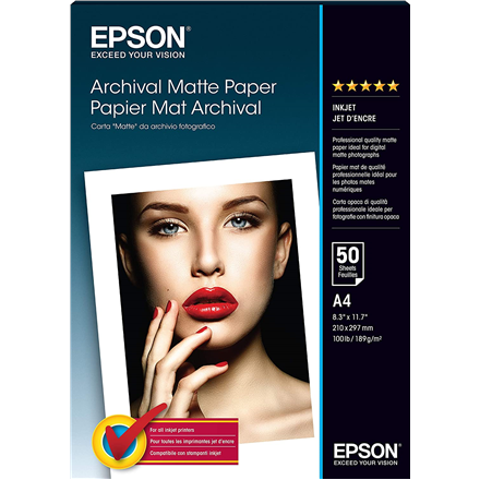 EPSON paper matt archival A4 50sh foto papīrs