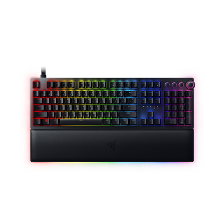 Razer Huntsman V2, Optical Gaming Keyboard, RGB LED light, Russian, Black, Wired klaviatūra