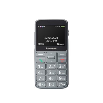 Panasonic KX-TU160 Easy Use Mobile Phone Grey, 2.4 , TFT-LCD, 240 x 320, USB version USB-C, Built-in camera, Main camera 0.3 MP 502523292047 Mobilais Telefons