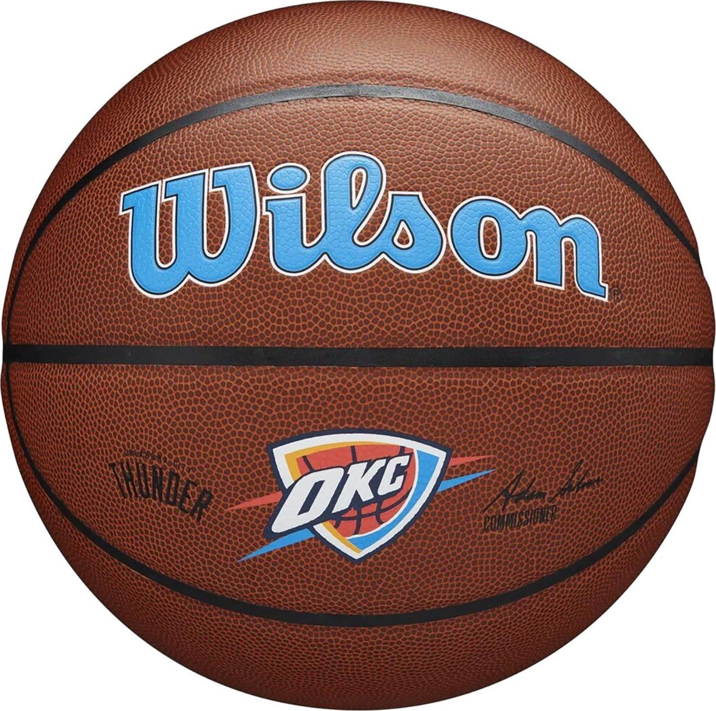 Wilson Wilson Team Alliance Oklahoma City Thunder Ball WTB3100XBOKC Brazowe 7 WTB3100XBOKC (194979034378) bumba