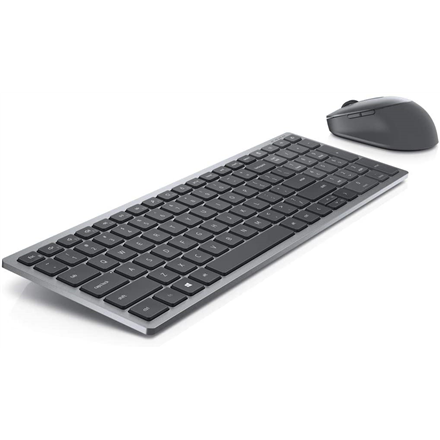 Dell Keyboard and Mouse KM7120W Wireless, Wireless (2.4 GHz), Bluetooth 5.0, Keyboard layout Lithuanian, English, Titan Gray 2000001148136 klaviatūra