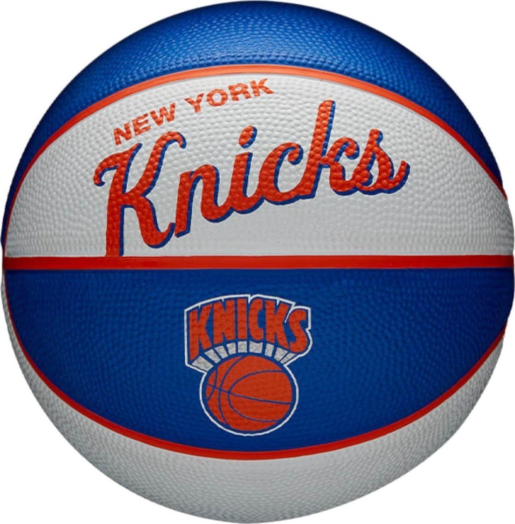 Wilson Wilson Team Retro New York Knicks Mini Ball WTB3200XBNYK Niebieskie 3 WTB3200XBNYK (194979034668) bumba