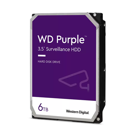 WD Purple 6TB 3,5 128MB SATA 5640RPM WD62PURZ cietais disks