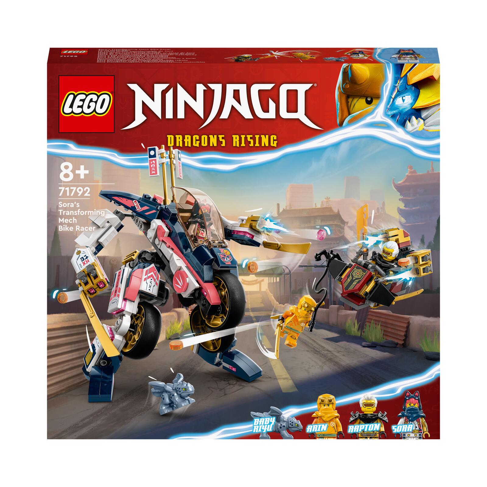 LEGO Registered  Ninjago Soras Mech-Bike 71792 71792 (5702017413075) LEGO konstruktors