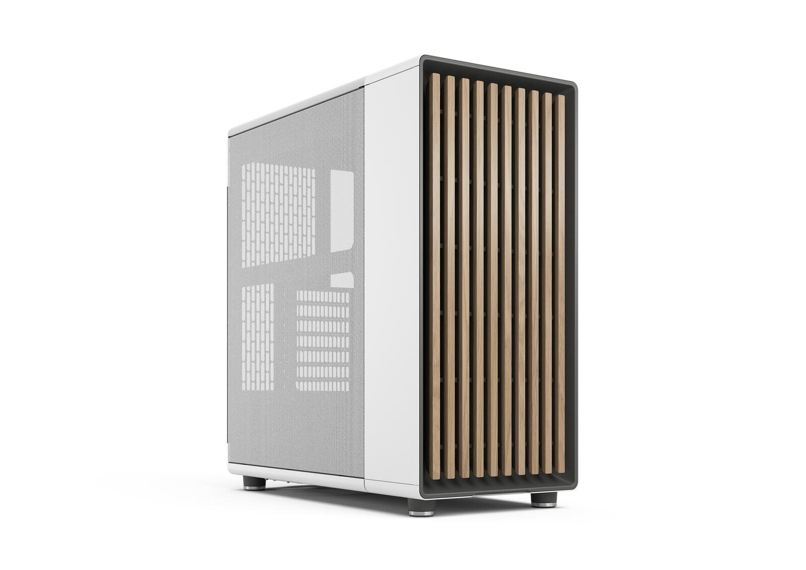 Fractal Design North Chalk White, Mesh-Seite, Echtholzfront Datora korpuss