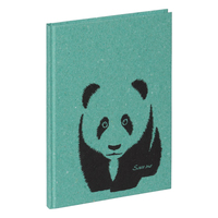 PAGNA Notizbuch A5 Save me 128S. dotted lines, Panda papīrs