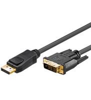 Kabel Goobay DisplayPort - DVI-D 2m czarny (51961) kabelis video, audio