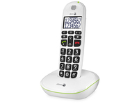 DORO PhoneEasy 110 - Schnurlostelefon mit Rufnummernanzeige/Anklopffunktion - DECT\GAP - weiß 7322460059521 telefons