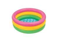 Intex 3-Ring Baby Pool Sunset Glow Pink / Yellow / Green, Age 1-3, 86 x 25 cm Baseins