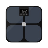 Medisana BS 650 connect Square Black Electronic personal scale Svari
