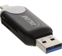 Czytnik InLine USB 3.0 & Micro USB 2.0 dual interface (66779C) karšu lasītājs