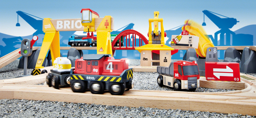 BRIO Cargo Railway Deluxe Set (33097) konstruktors