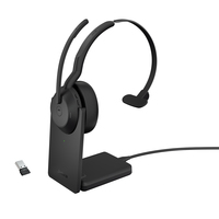 Jabra Evolve2 55 Link380a, MS, Mono, Stand austiņas