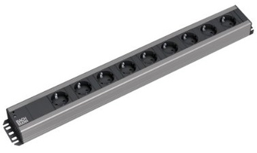 Bachmann 90 craftsman strip, 9-way socket strip (black/grey, 2 meters) UPS aksesuāri