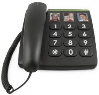 DORO PhoneEasy 331ph - Telefon mit Schnur - Schwarz (380003) 7322460057466 telefons