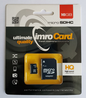 IMRO 4/16G ADP memory card 16 GB MicroSDHC Class 4 atmiņas karte