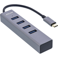 InLine 33271N - Hub - 4 x USB 3,2 Gen 1 - Desktop (33271N) 4043718300945 USB centrmezgli