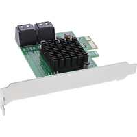 InLine Schnittstellenkarte - 4x SATA 6Gb/s Controller - PCIe 2.0 (PCI-Express) (76617L) 4043718302291 karte