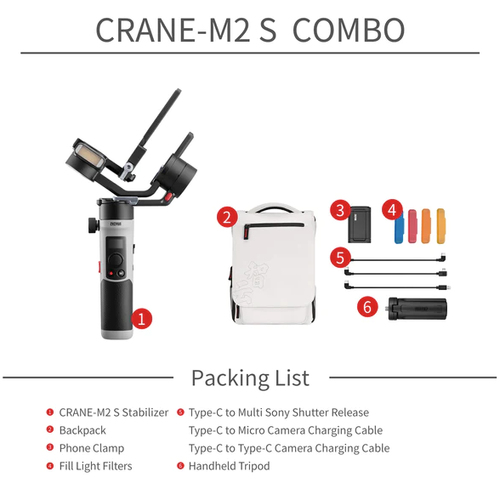 Zhiyun Crane M2S Combo Sporta kameru aksesuāri